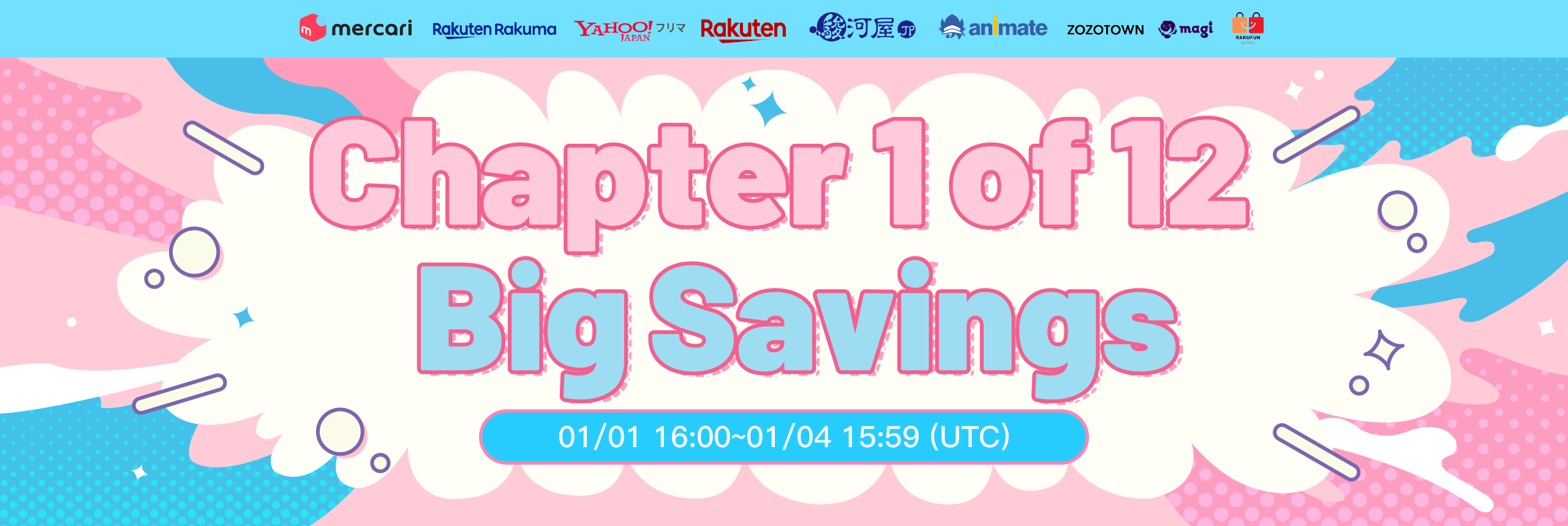 Chapter 1 of 12! Savings here to cheer fresh start!