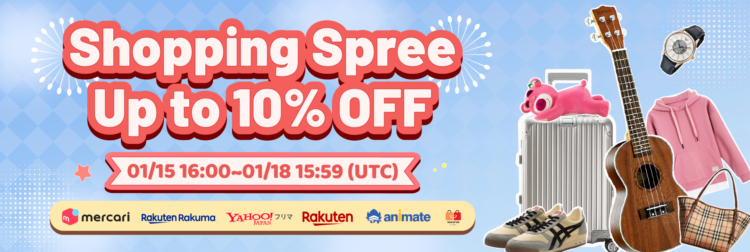 January Shopping Spree! Up to 10% OFF! 