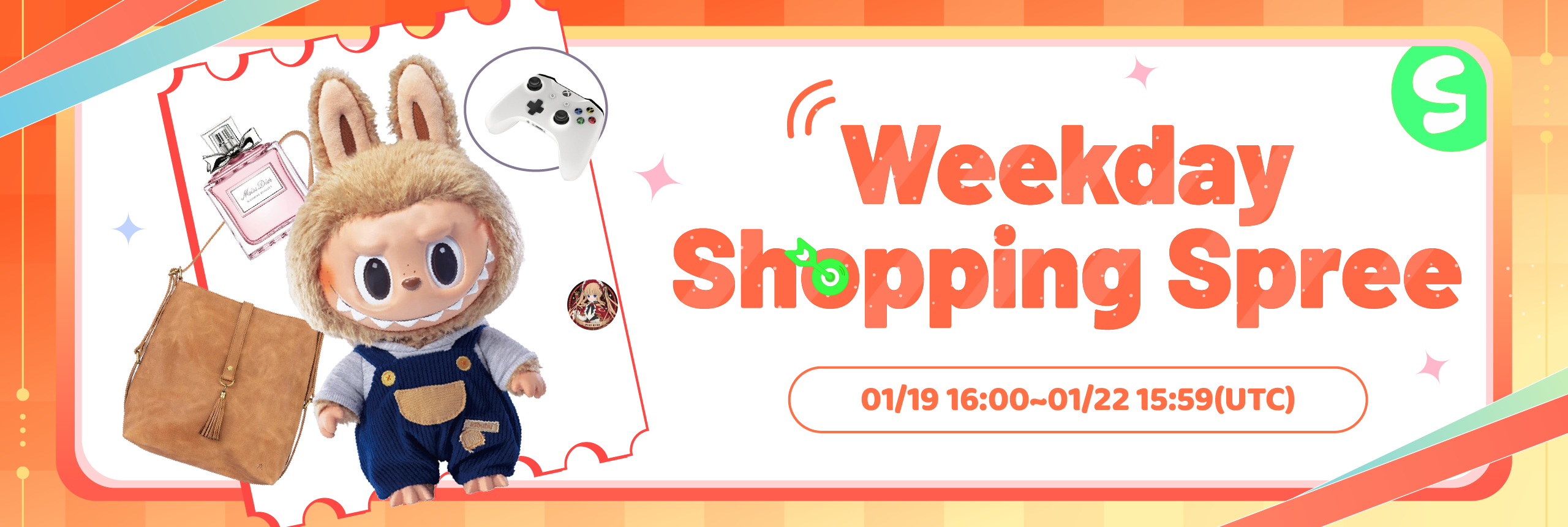 Weekday shopping sprees for you! Up to 10% OFF! 