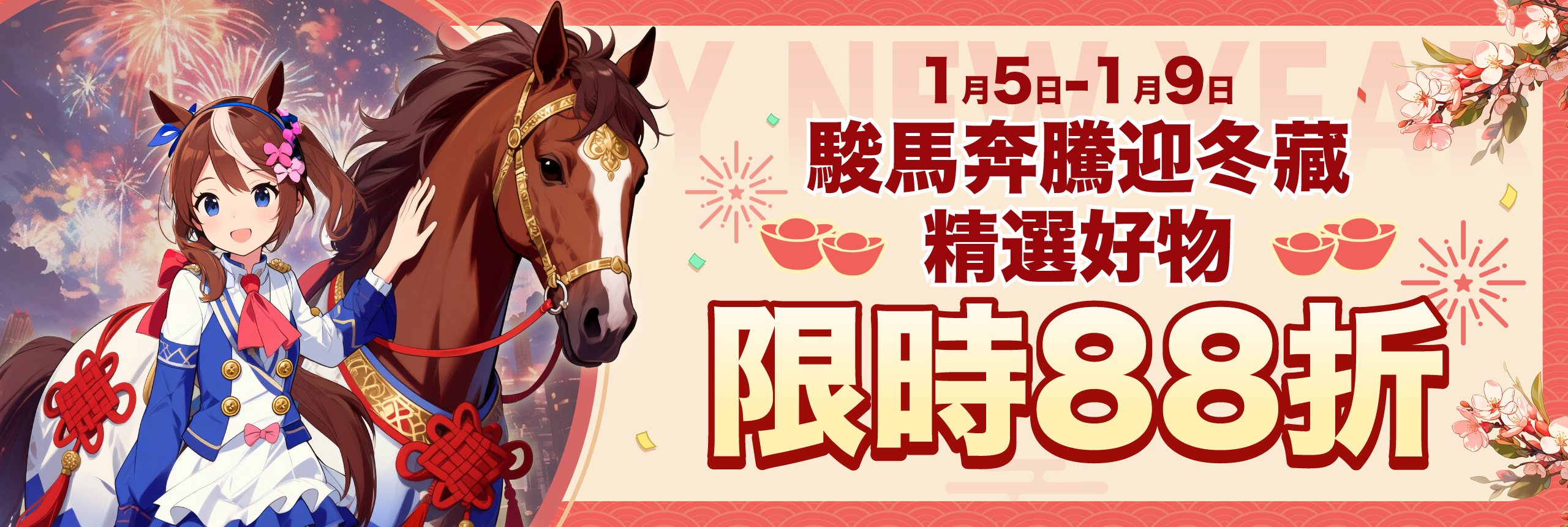 駿馬奔騰迎冬藏 精選好物限時88折