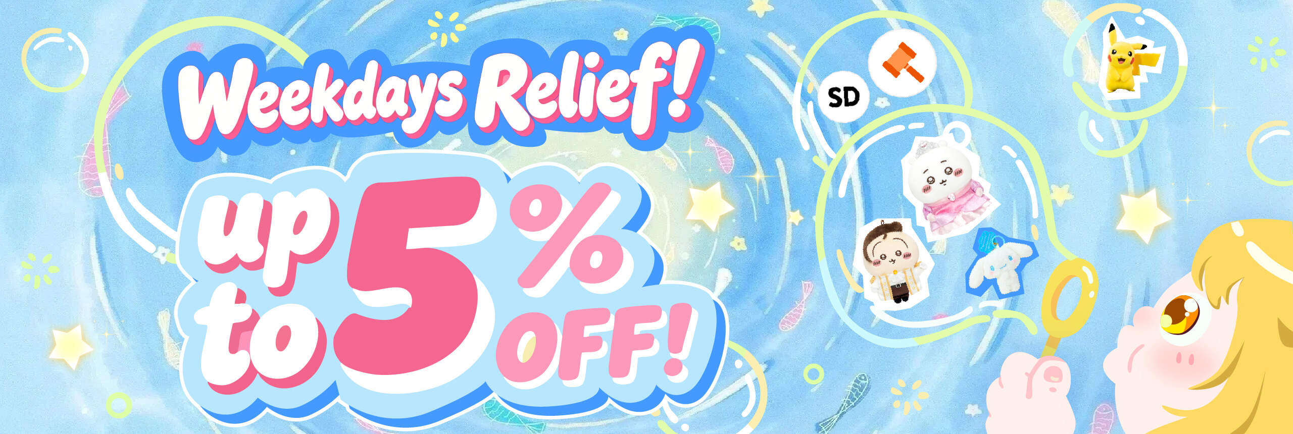Weekdays Relief! Up to 5% OFF